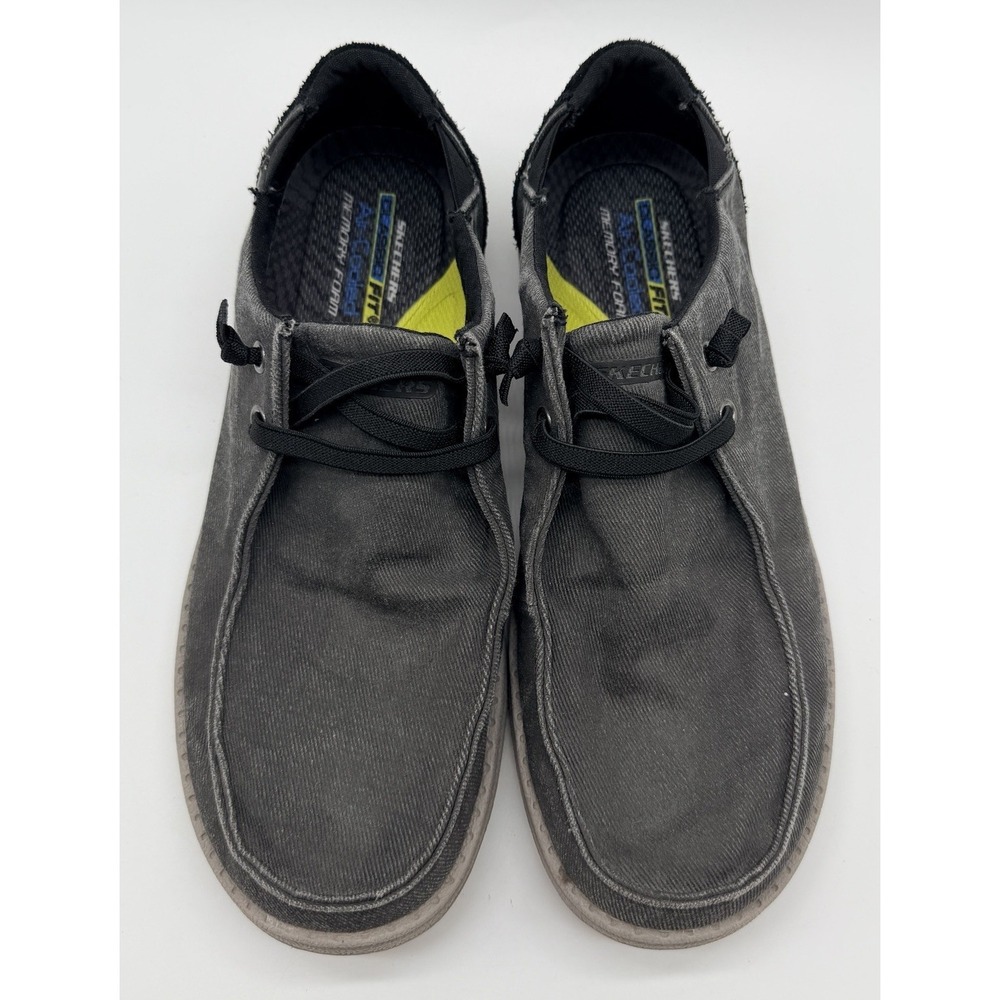 Skechers Shoes Men Sz 9 Navy Relaxed‎ Fit Melson Chad Loafers Slip On